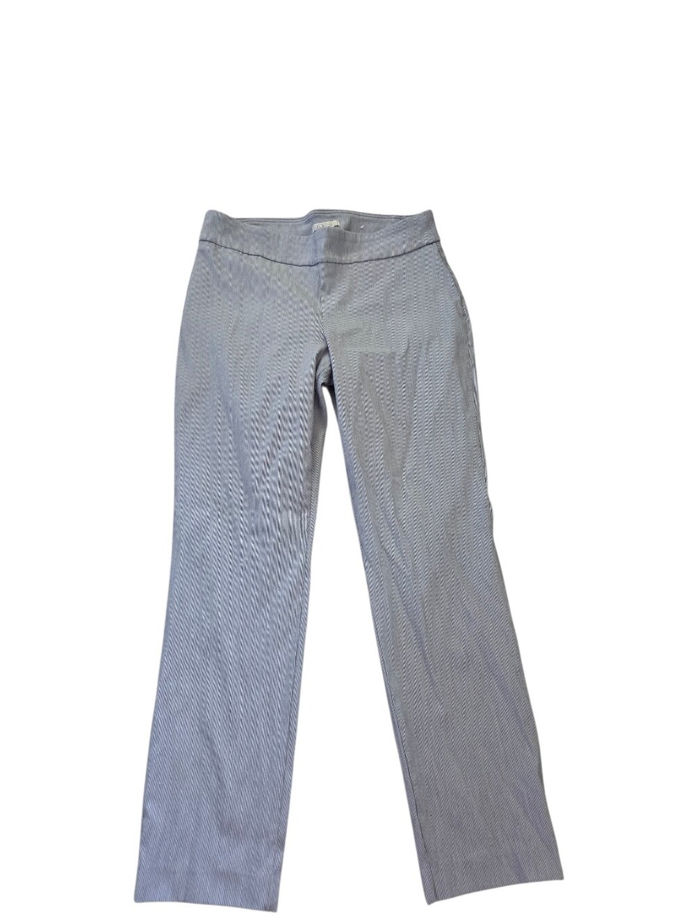 Dana Buchman Navy and White Pinstripe Ponte Pants. L. EUC.